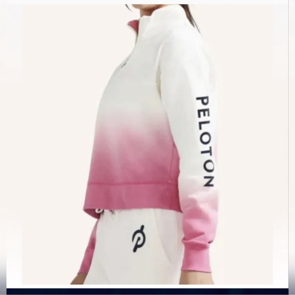 PELOTON PLUS quarter zip pullover sweatshirt NWT - image 2
